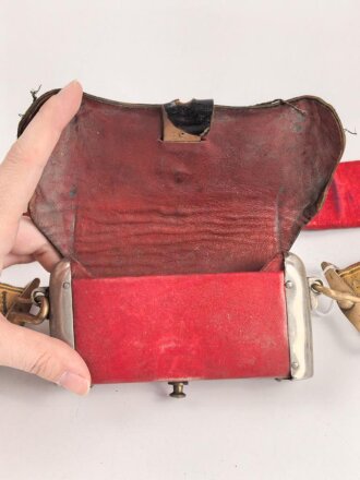 Spanien, Paradebandolier mit Kartuschkasten für Offiziere, gebraucht, gut