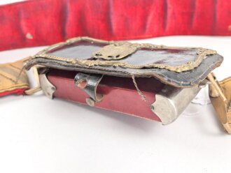 Spanien, Paradebandolier mit Kartuschkasten für Offiziere, gebraucht, gut