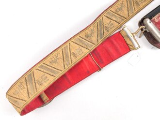 Spanien, Paradebandolier mit Kartuschkasten für Offiziere, gebraucht, gut
