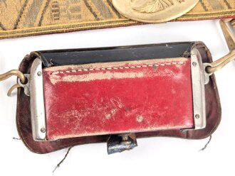 Spanien, Paradebandolier mit Kartuschkasten für Offiziere, gebraucht, gut