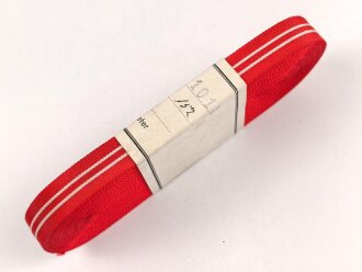 Finnland, Rolle Ordensband für eine Bandspange zum Freiheitskreuz. Breite 15mm, in der originalen Banderole, laut dieser 20 Meter