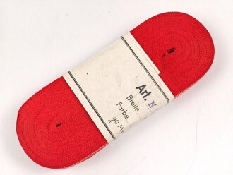 Finnland, Rolle Ordensband für eine Bandspange zum Freiheitskreuz. Breite 15mm, in der originalen Banderole, laut dieser 20 Meter