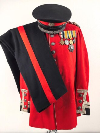 British Parade uniform, pants and visor hat, after WWI....