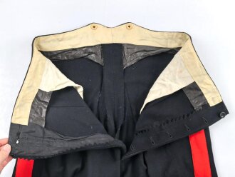 British Parade uniform, pants and visor hat, after WWI. Medal bar named to A.Bush, Service number 55592. Overall good condition