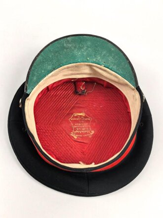 British Parade uniform, pants and visor hat, after WWI. Medal bar named to A.Bush, Service number 55592. Overall good condition