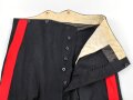 British Parade uniform, pants and visor hat, after WWI. Medal bar named to A.Bush, Service number 55592. Overall good condition