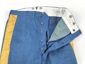 Ritterorden vom Heiligen Grab zu Jerusalem, gerade blaue Hose mit goldener Borte. Guter Gesamtzustand, Alter und genaue Herkunft unbekannt.