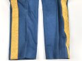 Ritterorden vom Heiligen Grab zu Jerusalem, gerade blaue Hose mit goldener Borte. Guter Gesamtzustand, Alter und genaue Herkunft unbekannt.