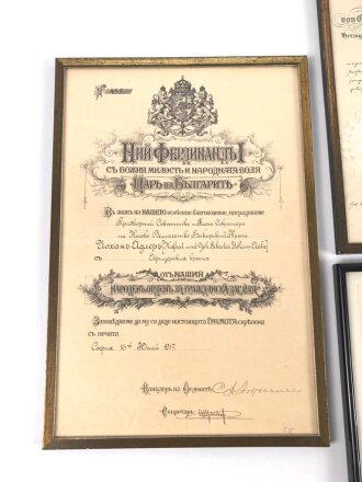 Bayern, Gruppe Urkunden für einen könglichen Hofrat.