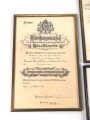 Bayern, Gruppe Urkunden für einen könglichen Hofrat.