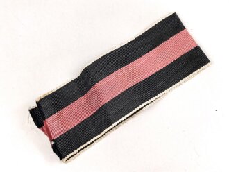 Ordensband für die Medaille zur Erinnerung an den 1.Oktober 1938. Breite 30mm, Länge 17cm