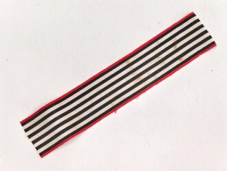 Preussen, Band zum Kreuz für Kriegshilfsdienst 1916 , Breite 30mm, Länge 15,5cm, angeschmutzt