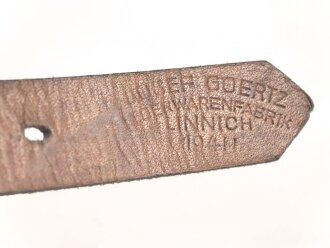 Tornisterriemen Wehrmacht, guter Zustand, datiert 1941