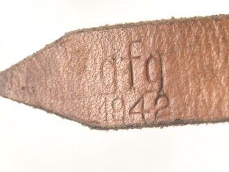 Tornisterriemen Wehrmacht, guter Zustand, datiert 1942