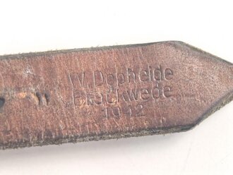 Tornisterriemen Wehrmacht, guter Zustand, datiert 1942