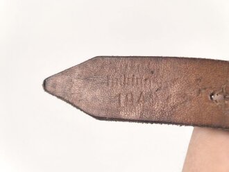 Tornisterriemen Wehrmacht, guter Zustand, datiert 1942