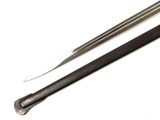 Bayern, Kürassier Pallasch / Extradegen Modell 1889. Eigentumstsück mit beidseitiger Klingenätzung " In treue Fest" Saubere Klinge von Eickhorn Solingen, , guter Gesamtzustand