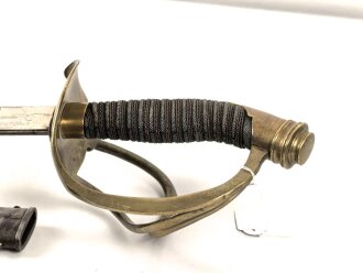 Bayern, Kürassier Pallasch / Extradegen Modell 1889. Eigentumstsück mit beidseitiger Klingenätzung " In treue Fest" Saubere Klinge von Eickhorn Solingen, , guter Gesamtzustand