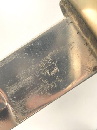 Bayern, Kürassier Pallasch / Extradegen Modell 1889. Eigentumstsück mit beidseitiger Klingenätzung " In treue Fest" Saubere Klinge von Eickhorn Solingen, , guter Gesamtzustand
