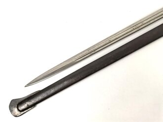 Bayern, Kürassier Pallasch / Extradegen Modell 1889. Eigentumstsück mit beidseitiger Klingenätzung " In treue Fest" Saubere Klinge von Eickhorn Solingen, , guter Gesamtzustand
