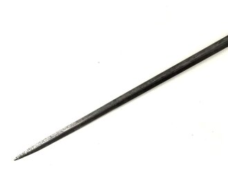 Bayern, Degen für Militärbeamte Modell 1799. Eisengefäß, sechskantige Klinge mit beidseitiger Zierätzung. Guter Gesamtzustand