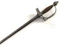 Bayern, Degen für Militärbeamte Modell 1799. Eisengefäß, sechskantige Klinge mit beidseitiger Zierätzung. Guter Gesamtzustand
