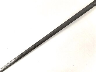 Bayern, Degen für Militärbeamte um 1800. Messinggefäß, sechskantige Klinge mit beidseitiger Ätzung gereinigt, Monogramm MJ unter Krone für König Maximilian I Josef. Guter Gesamtzustand