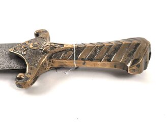 Sachsen , Faschinenmesser / Seitenwaffe des 1729 gegründeten Janitscharenkorps. Ältere Sammleranfertigung in gutem Zustand
