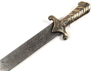 Sachsen , Faschinenmesser / Seitenwaffe des 1729 gegründeten Janitscharenkorps. Ältere Sammleranfertigung in gutem Zustand
