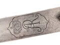 Sachsen , Faschinenmesser / Seitenwaffe des 1729 gegründeten Janitscharenkorps. Ältere Sammleranfertigung in gutem Zustand