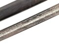 Preußen, Säbel für einen Offizier der Artillerie. Eigentumstück mit deoppelseitig geätzter Klinge . Die Scheide vermutlich neuzeitlich nachgebläut, sonst in gutem gesamtzustand.