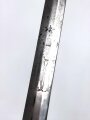 Bayern, Degen für Militärbeamte um 1800. Messinggefäß, sechskantige Klinge mit beidseitiger Ätzung gereinigt, Monogramm MJ unter Krone für König Maximilian I Josef. Klinge beschliffen und verputzt, sonst guter Gesamtzustand
