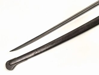 Frankreich, Pallasch in gutem Zustand, Klingenrücken datiert 1849 ? , Scheide und Gefäß Nummerngleich , guter Gersamtzustand