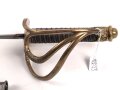 Frankreich, Säbel Modell 1822  für Offiziere der Kavallerie. Die Gravur auf dem Klingenrücken entfernt, sonst guter Zustand