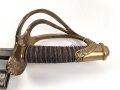 Frankreich, Säbel Modell 1822  für Offiziere der Kavallerie. Die Gravur auf dem Klingenrücken entfernt, sonst guter Zustand