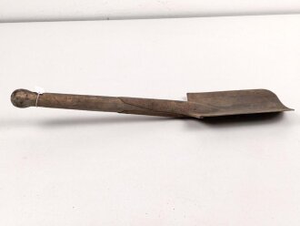Spaten  Wehrmacht, ungereinigtes Stück aus Scheunenfund