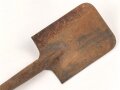 Spaten  Wehrmacht, ungereinigtes Stück aus Scheunenfund