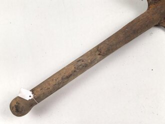 Spaten  Wehrmacht, ungereinigtes Stück aus Scheunenfund, Hersteller REX 1944