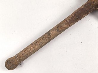 Spaten  Wehrmacht, ungereinigtes Stück aus Scheunenfund, Hersteller REX 1944