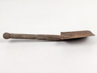 Spaten  Wehrmacht, ungereinigtes Stück aus Scheunenfund, Hersteller REX 1944