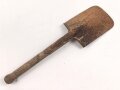 Spaten  Wehrmacht, ungereinigtes Stück aus Scheunenfund, Hersteller REX 1944