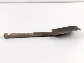 Spaten  Wehrmacht, ungereinigtes Stück aus Scheunenfund, Hersteller ohp 1944