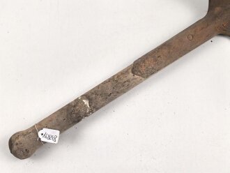 Spaten  Wehrmacht, ungereinigtes Stück aus Scheunenfund, Hersteller ohp 1944