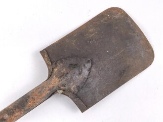 Spaten  Wehrmacht, ungereinigtes Stück aus Scheunenfund, Hersteller ohp 1944