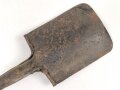 Spaten  Wehrmacht, ungereinigtes Stück aus Scheunenfund
