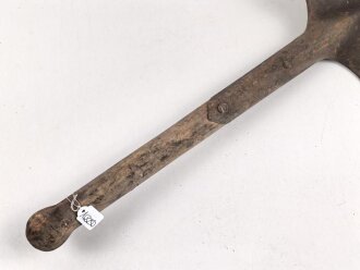 Spaten  Wehrmacht, ungereinigtes Stück aus Scheunenfund, Hersteller ohp 1944 ?