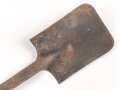 Spaten  Wehrmacht, ungereinigtes Stück aus Scheunenfund, Hersteller ohp 1944 ?