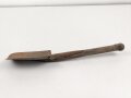 Spaten  Wehrmacht, ungereinigtes Stück aus Scheunenfund, Hersteller REX 1944