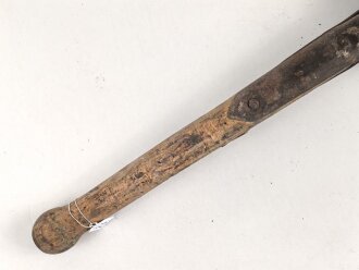 Spaten  Wehrmacht, ungereinigtes Stück aus Scheunenfund