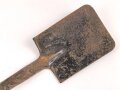 Spaten  Wehrmacht, ungereinigtes Stück aus Scheunenfund
